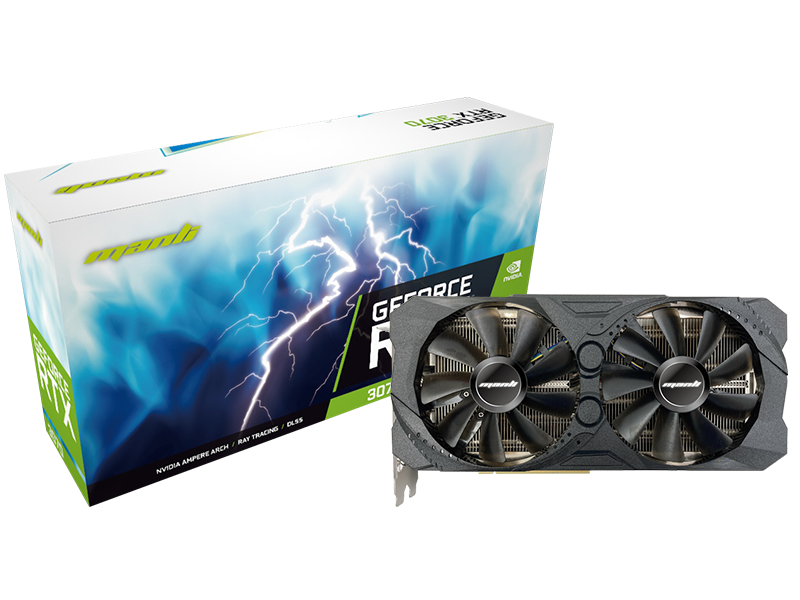 manli GEFORCE RTX3070 非LHR nVIDIAPCパーツ - PCパーツ